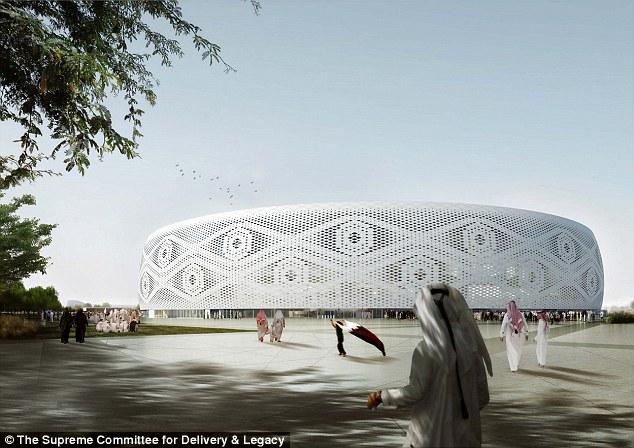 
					Stadion Al Thumama di Doha untuk perhelatan Fifa World Cup