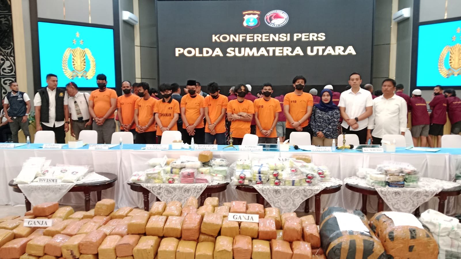 Kepolisian Daerah (Polda) Sumatera Utara (Sumut) berkomitmen dalam menjaga keamanan serta ketertiban masyarakat dari ancaman peredaran gelap narkotika di Sumut. (Ist)
