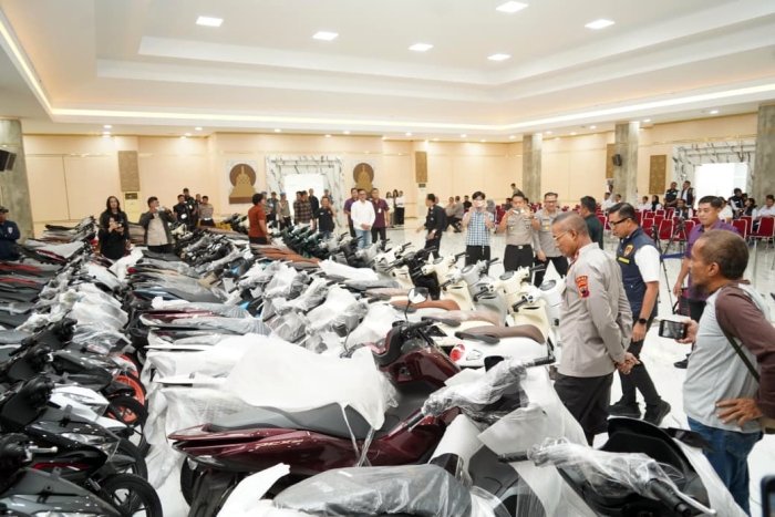 Polda Jateng Gulung Sindikat Penadah Motor Gres Lintas Provinsi