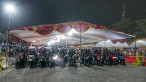 Pelabuhan Ciwandan menyiapkan 12 lajur antrean dengan kapasitas hingga 4.800 sepeda motor untuk melayani pemudik menuju Sumatera saat arus mudik Lebaran. (Dok Foto: RN/Tama)