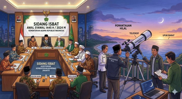 Hari Ini Kemenag Gelar Sidang Isbat Penentuan Idul Fitri 1447 H
