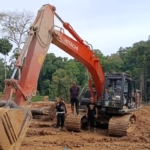 Sikat Tambang Emas Ilegal di Perbatasan Madina-Tapsel, Polda Sumut Amankan 12 Ekskavator