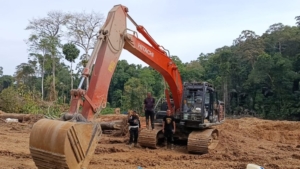 Sikat Tambang Emas Ilegal di Perbatasan Madina-Tapsel, Polda Sumut Amankan 12 Ekskavator