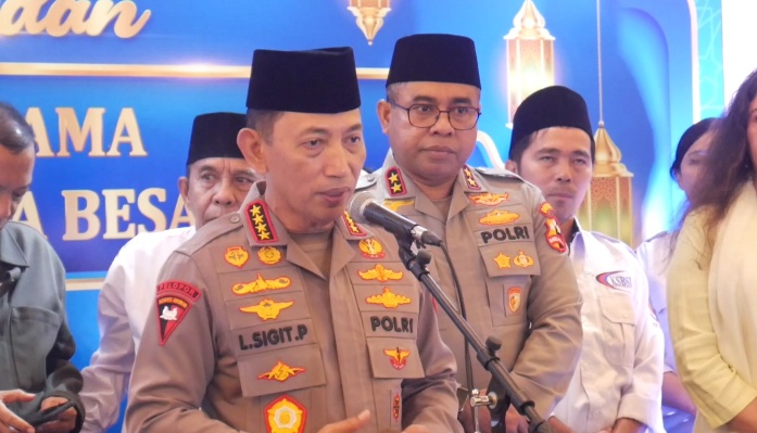 Kapolri Jenderal Listyo Sigit Prabowo mengingatkan dampak serangan AS-Israel ke Iran terhadap stabilitas ekonomi dan keamanan dunia, termasuk potensi gangguan ketenagakerjaan di Indonesia. (Foto: RN/Tama)