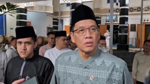 Menteri Keuangan Purbaya Yudhi Sadewa memproyeksikan ekonomi Ramadan 2026 tumbuh hingga 5,7 persen. Daya beli masyarakat dinilai tetap terjaga dari aktivitas pasar yang ramai. (Foto: RN/Budi T)