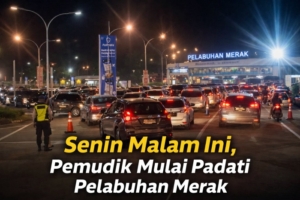 Senin Malam Ini, Pemudik Mulai Padati Pelabuhan Merak
