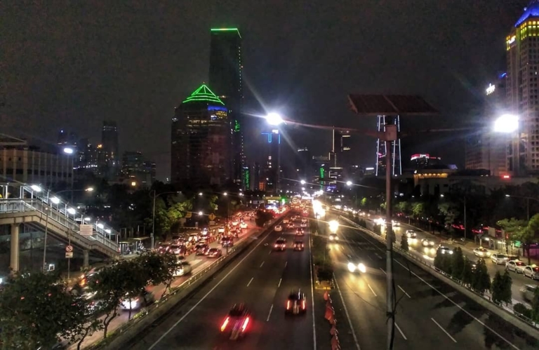Suasana tol dalam kota di Jakarta. (Foto: RN/Tama)