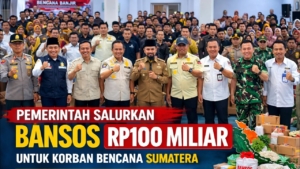 Bansos Rp100 Miliar untuk Sumatera, Tito Karnavian Turun Langsung