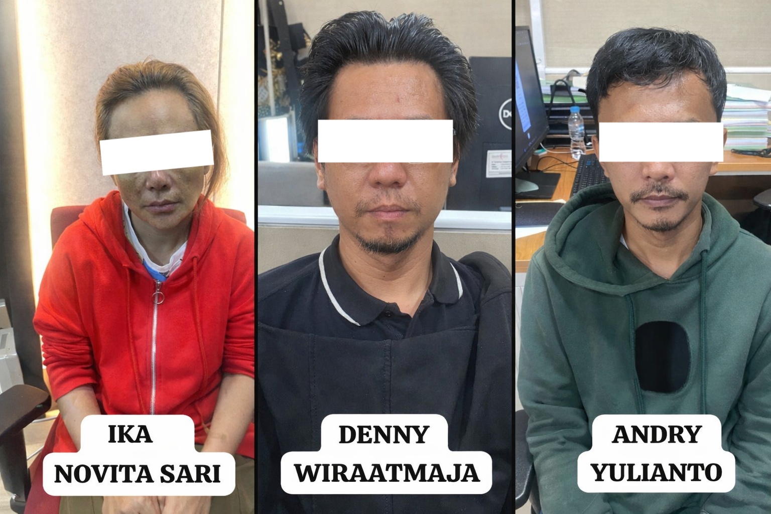 Bareskrim Polri menangkap tiga buronan pengendali narkoba di tempat hiburan malam Whiterabit. Polisi menyita uang miliaran rupiah dan mengungkap peran jaringan. (Foto Kolase: RN/Tama/HO-Dittipidnarkoba Bareskrim Polri)