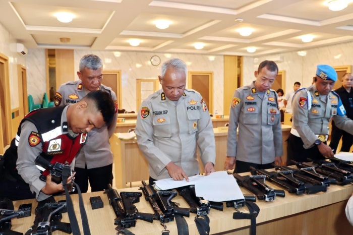 Tim Mabes Polri Mendadak Periksa Senjata Api Polres Padangsidimpuan, Ada Apa?