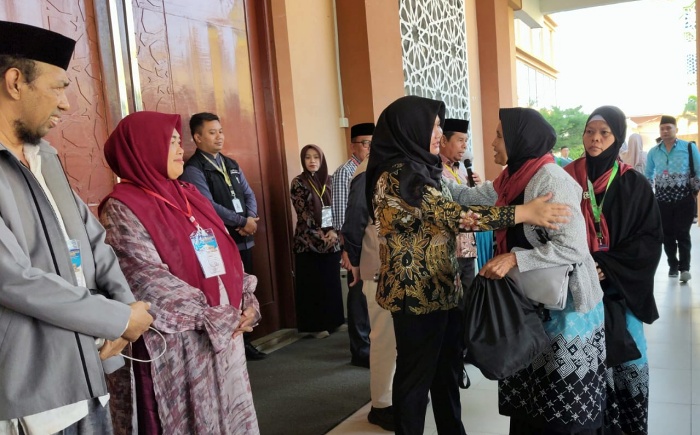 Sambut 364 Calhaj di Asrama Haji Medan, Wabup Madina Nilai Layanan Haji Lebih Efisien