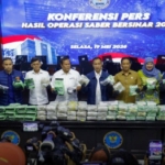 Hasil Operasi Saber Bersinar 2026, BNN Sita Ratusan Kilogram Narkoba Lintas Negara