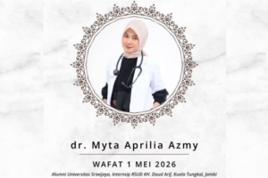 IKA FK Unsri Desak Audit RSUD KH Daud Arif Atas Wafatnya dr. Myta