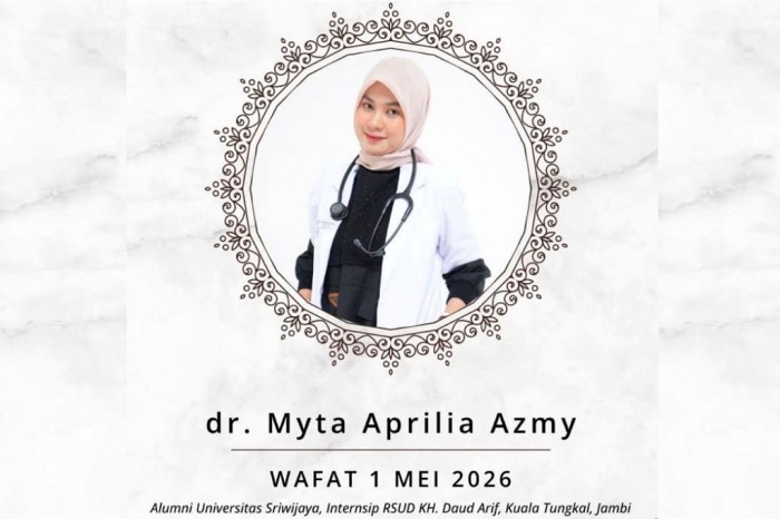 IKA FK Unsri Desak Audit RSUD KH Daud Arif Atas Wafatnya dr. Myta