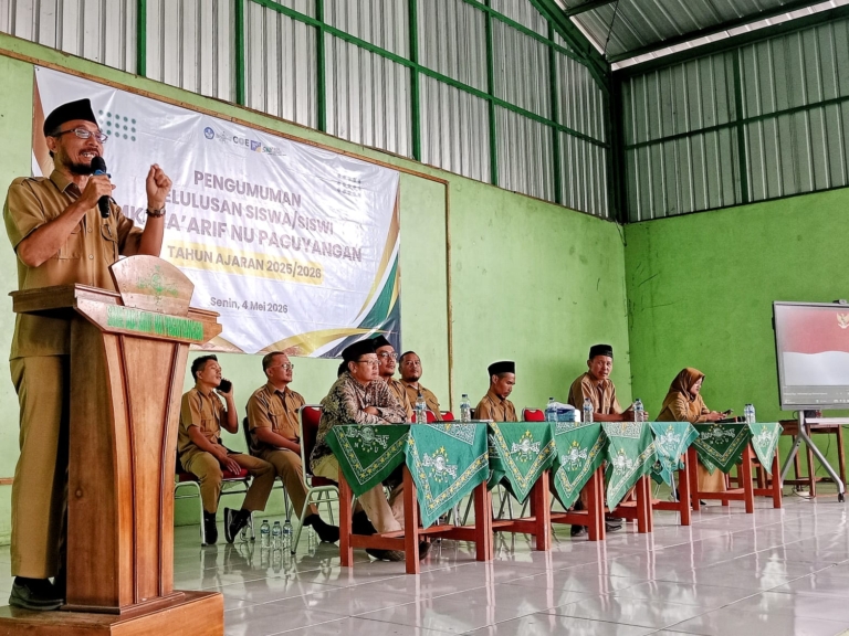 SMK Ma’arif NU Paguyangan di Brebes menggelar kelulusan tanpa konvoi demi keselamatan siswa. Kebijakan ini mendapat dukungan orang tua. (Foto: ReportaseNews/Kus)