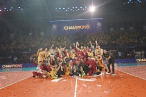 Jakarta Bhayangkara Presisi mencetak sejarah usai menjuarai AVC Men’s Club Championship 2026 setelah menaklukkan Foolad Sirjan Iranian di final Pontianak. (Foto: ReportaseNews/HO-Humas Polri)