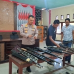 Polres Flores Timur Amankan 863 Senpira dan Sajam Pasca Konflik di Adonara
