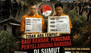 Polda Sumut Tangkap 433 Tersangka Narkoba dalam Sepekan