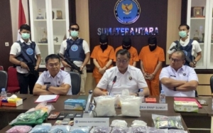 Tangkap Pasutri di Medan, BNNP Sumut Bongkar Jaringan Narkoba Malaysia