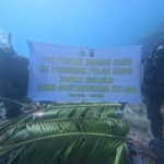 Lestarikan Ekosistem Laut, Polres Ende Lakukan Peletakan Rumah Ikan