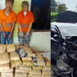 Kurir Ganja dari Madina Tertangkap Gegara Mobilnya Kecelakaan di Taput