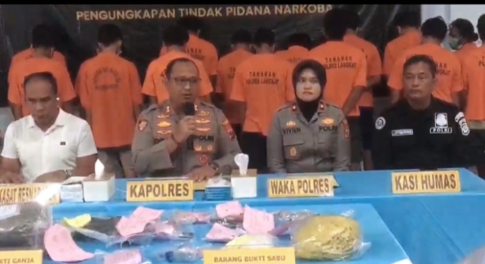 Polres Langkat Ungkap 33 Kasus Narkotika Selama Operasi Antik Toba 2026