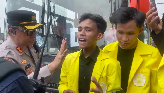 Polda Metro Jaya memastikan belum menerima surat pemberitahuan aksi BEM UI hingga Jumat sore. Polisi menyebut hasil pengecekan di sejumlah satuan menunjukkan dokumen belum masuk. (Foto: ReportaseNews/Tama)