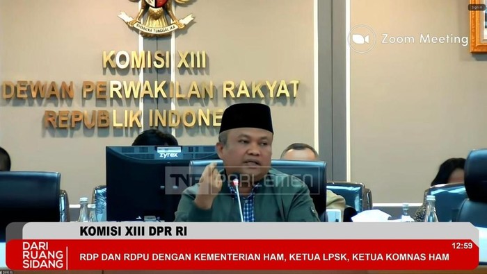 DPR Minta LPSK Tolak Lindungi Sony Sanjaya