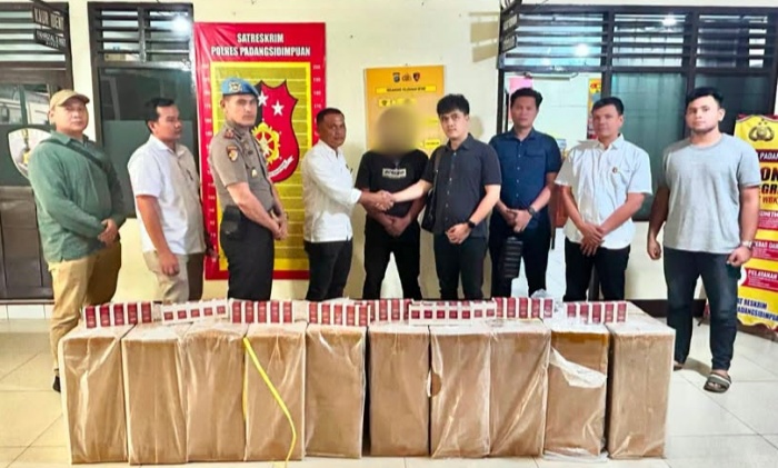 Polres Padangsidimpuan Limpahkan Kasus Rokok Ilegal ke Bea Cukai Sibolga