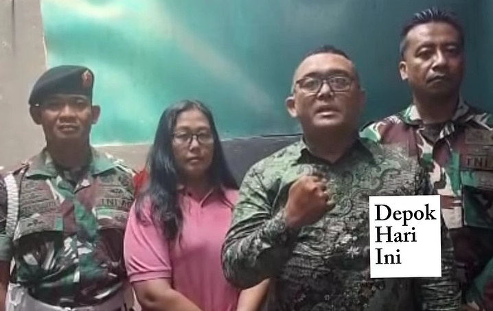 Viral pemotor mengaku anggota TNI saat ditegur karena melintas di trotoar di Depok. Kodim 0508 memastikan pelaku bukan prajurit, melainkan karyawan swasta. (Foto: Instagram/Depokhariini)