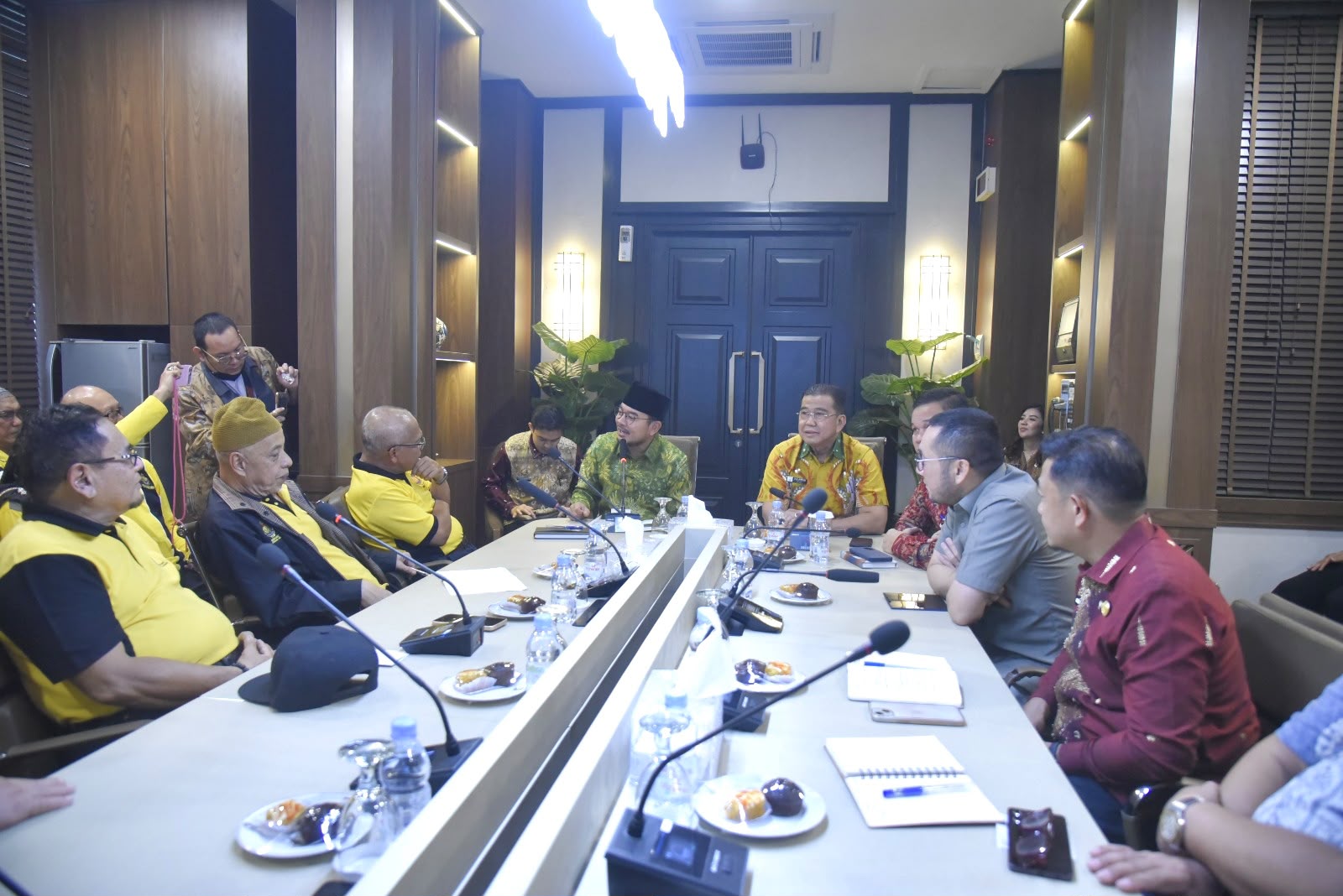 Zuriat Kerajaan Jambal Kelantan kunjungi Palembang untuk memperkuat hubungan sejarah dan membuka peluang pertukaran budaya dengan Pemkot Palembang. (Foto: ReportaseNews/Don)