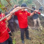 Kemenhut memperkuat perlindungan kesehatan 65 personel Manggala Agni Pontianak yang hampir tiga minggu menangani karhutla di Kalimantan Barat. (Ist)