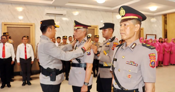 Kapolres Padangsidimpuan Pimpin Sertijab Kasat Samapta