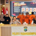 Polres Padangsidimpuan Ringkus 9 Tersangka Kasus Narkoba dan Penganiayaan
