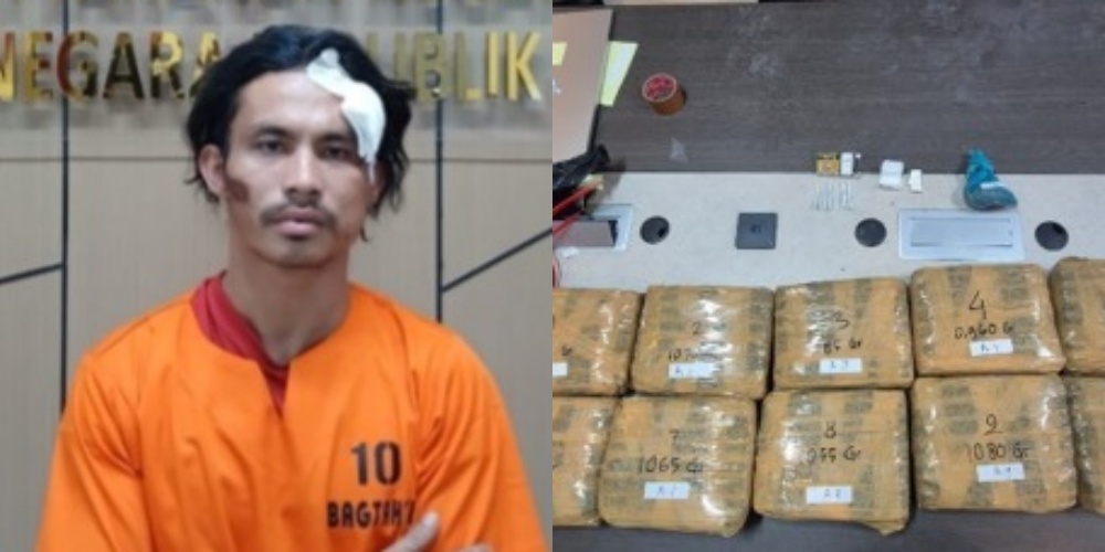 Terima 10 Kg Ganja di Pool Bus ALS Surabaya, Mahasiswa Asal Madina Ditangkap Bareskrim
