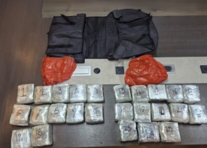 Bareskrim Polri bersama Bea Cukai Bengkalis menggagalkan peredaran 28,3 kilogram sabu di Bengkalis, Riau. Dua tersangka ditangkap, sementara dua orang lainnya masuk DPO. (Foto: Dittipidnarkoba Bareskrim Polri)
