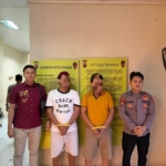 Ditreskrimsus Polda Banten menangkap dua pelaku tambang tanah urug tanpa izin di Kronjo, Kabupaten Tangerang. Polisi menyita excavator dan sejumlah dokumen transaksi. (Humas Polda Banten)