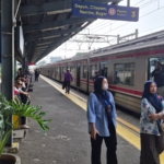 Perjalanan KRL lintas Bogor kembali normal setelah gangguan akibat dahan pohon tumbang menimpa jaringan listrik aliran atas di antara Stasiun UI-Pasar Minggu. (ReportaseNews/Trisanto)