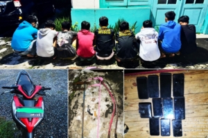 Tim LIBAS Polres Binjai, Amankan Sembilan Remaja Hendak Tawuran