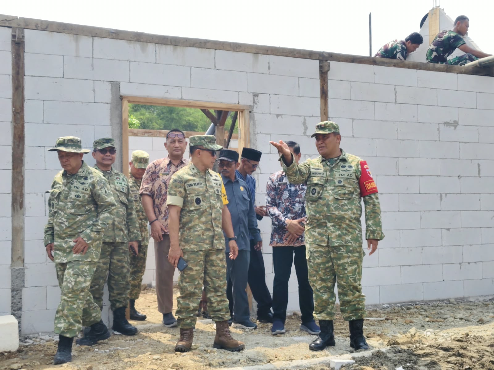 Dandim Ngawi Sambut Tim Wasev TMMD ke-130, Progres Pembangunan di Desa Jatipuro