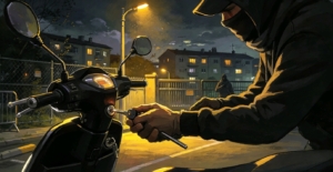 Dua terduga pencuri motor di Koja, Jakarta Utara, mengalami luka bakar hingga 40 persen setelah motor yang mereka kendarai meledak saat melarikan diri dari kejaran warga. (Ilustrasi: ReportaseNews/Tama)